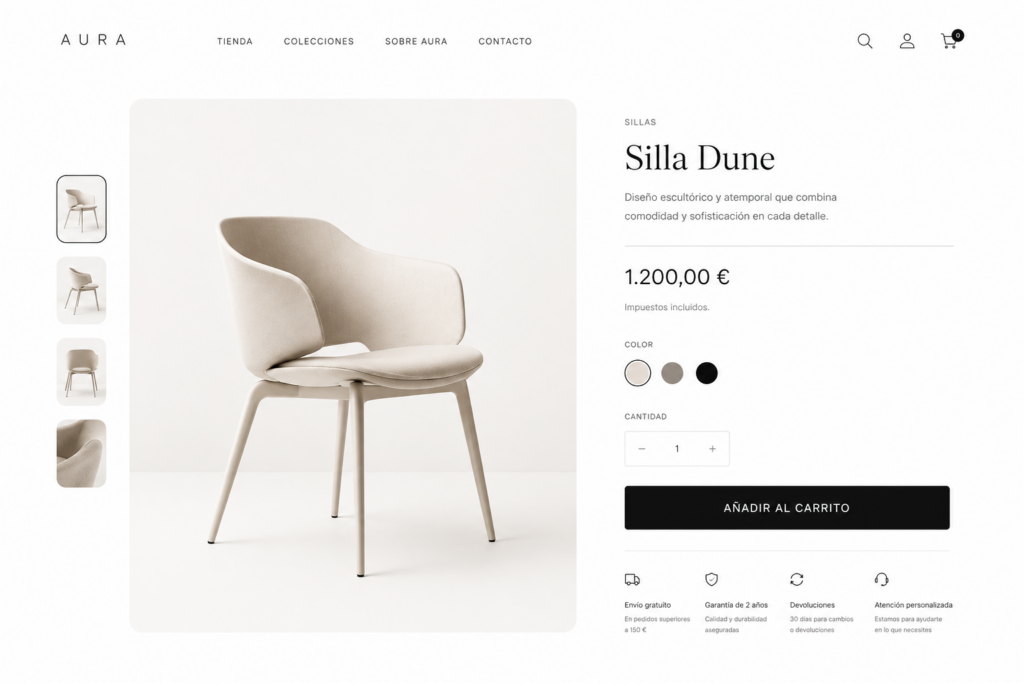 Diseño de tienda online
