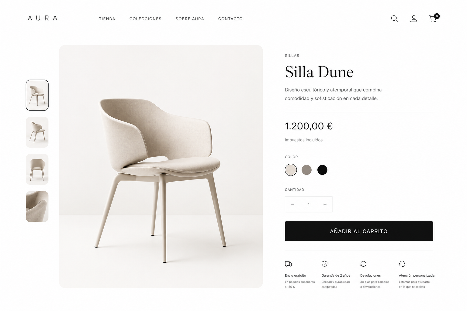 Diseño de tienda online