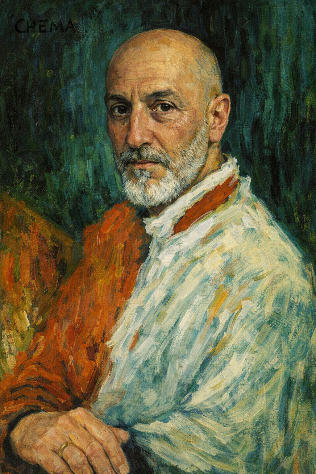 Retrato de Chema Ufano al estilo de Picasso