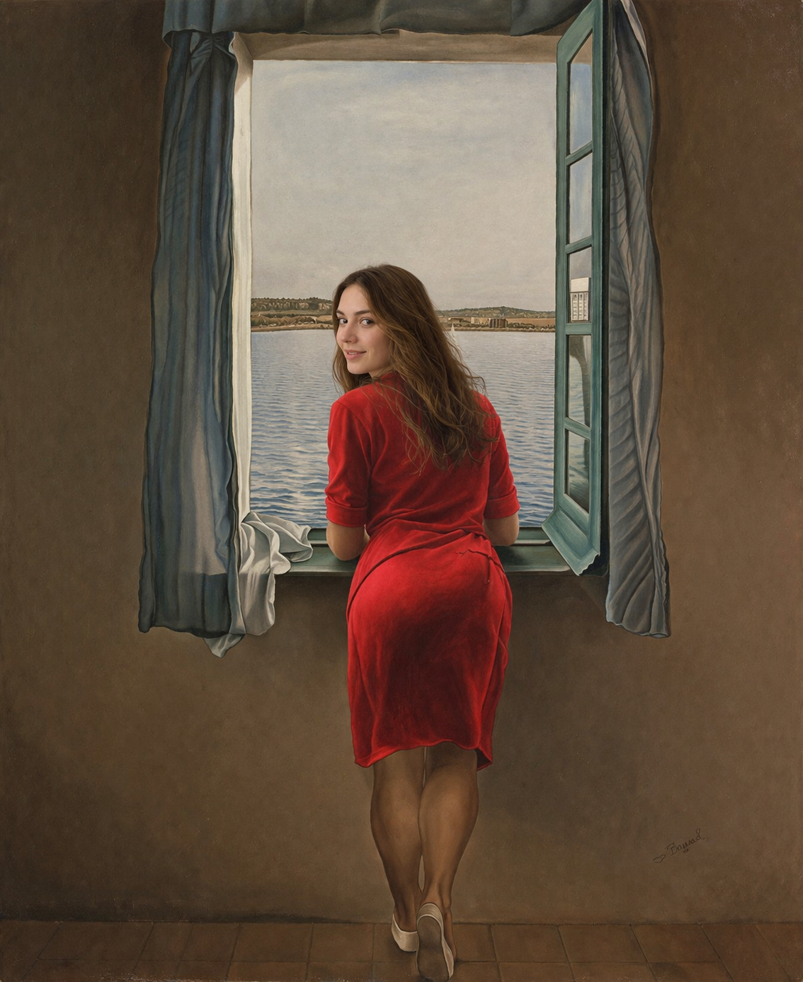 Retrato de Merche al estilo de Dalí