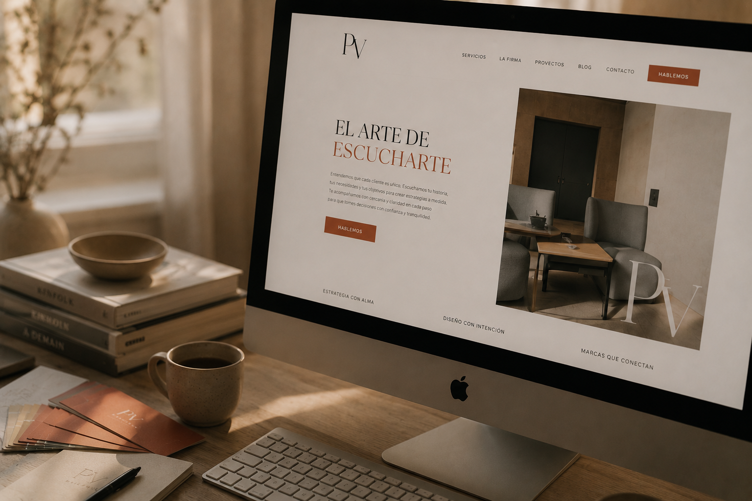 Web a medida diseñada para una marca