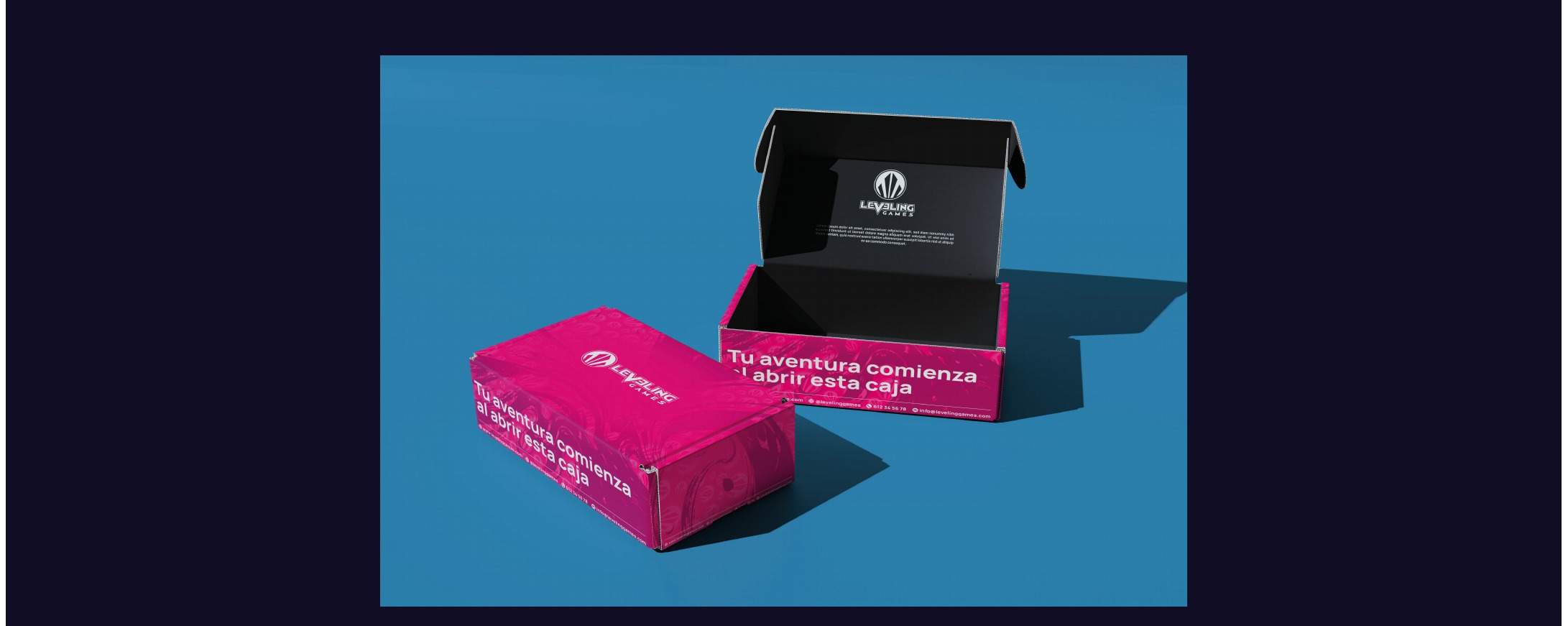 Cajas de envio: sube de nivel al abrir la caja