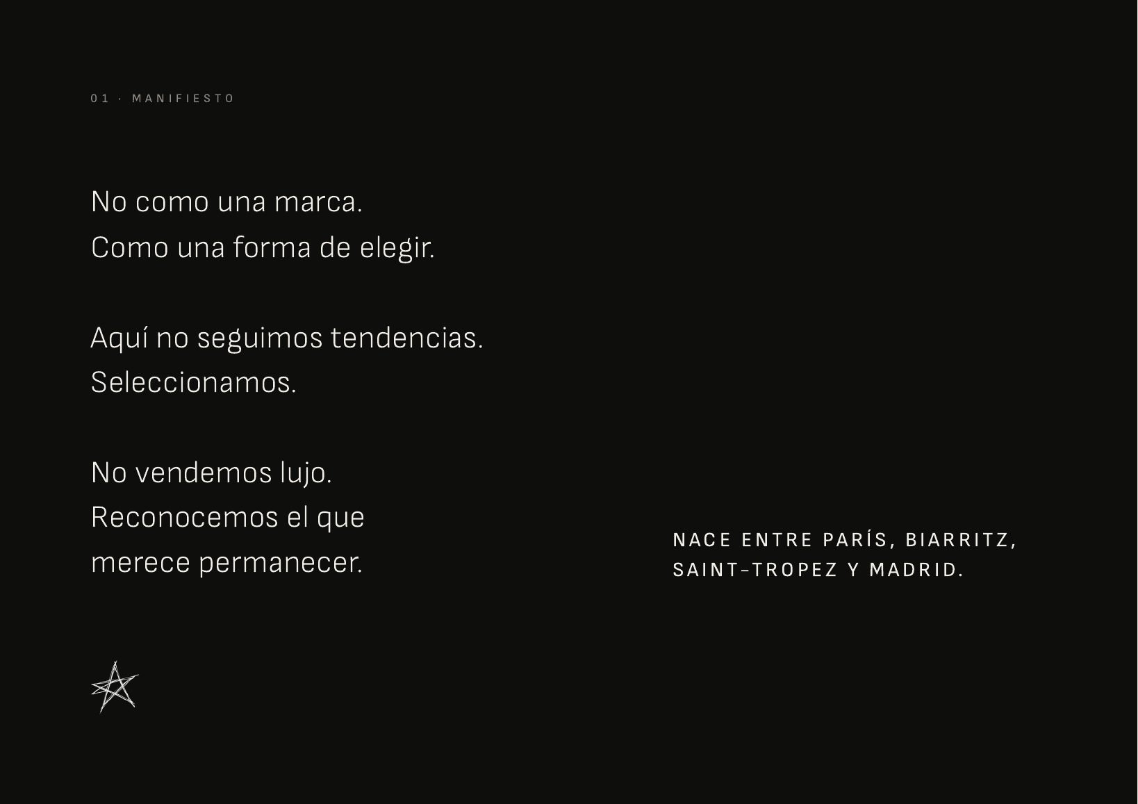 Página del manual de identidad de Boo con el manifiesto de la marca