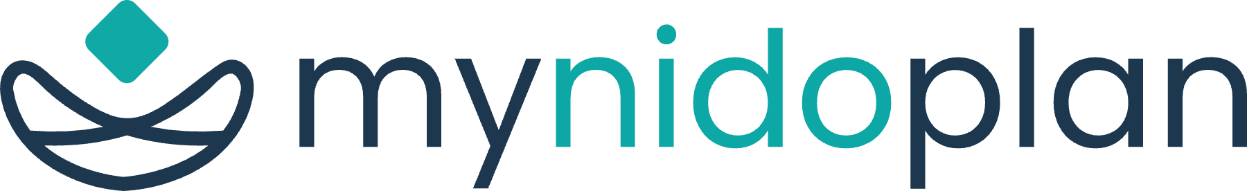 Logotipo de MyNidoPlan en color sobre fondo crema